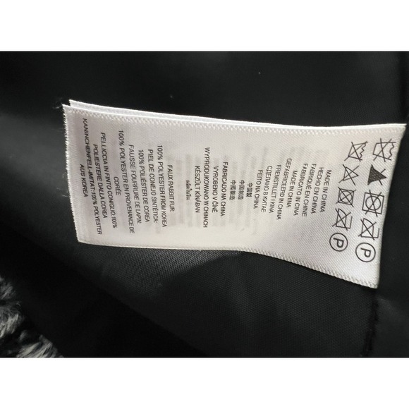 Michael Kors Zebra‎ Print Faux Rabbic Soft Fur Vest S City Quiet Luxury Classic - Picture 6 of 6